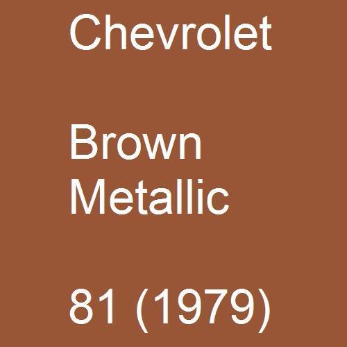 Chevrolet, Brown Metallic, 81 (1979).